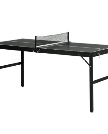Bordtennissæt  Foldbart  Lås Og Håndtag  Aluminiumsramme  152   76   72 Cm  Sort