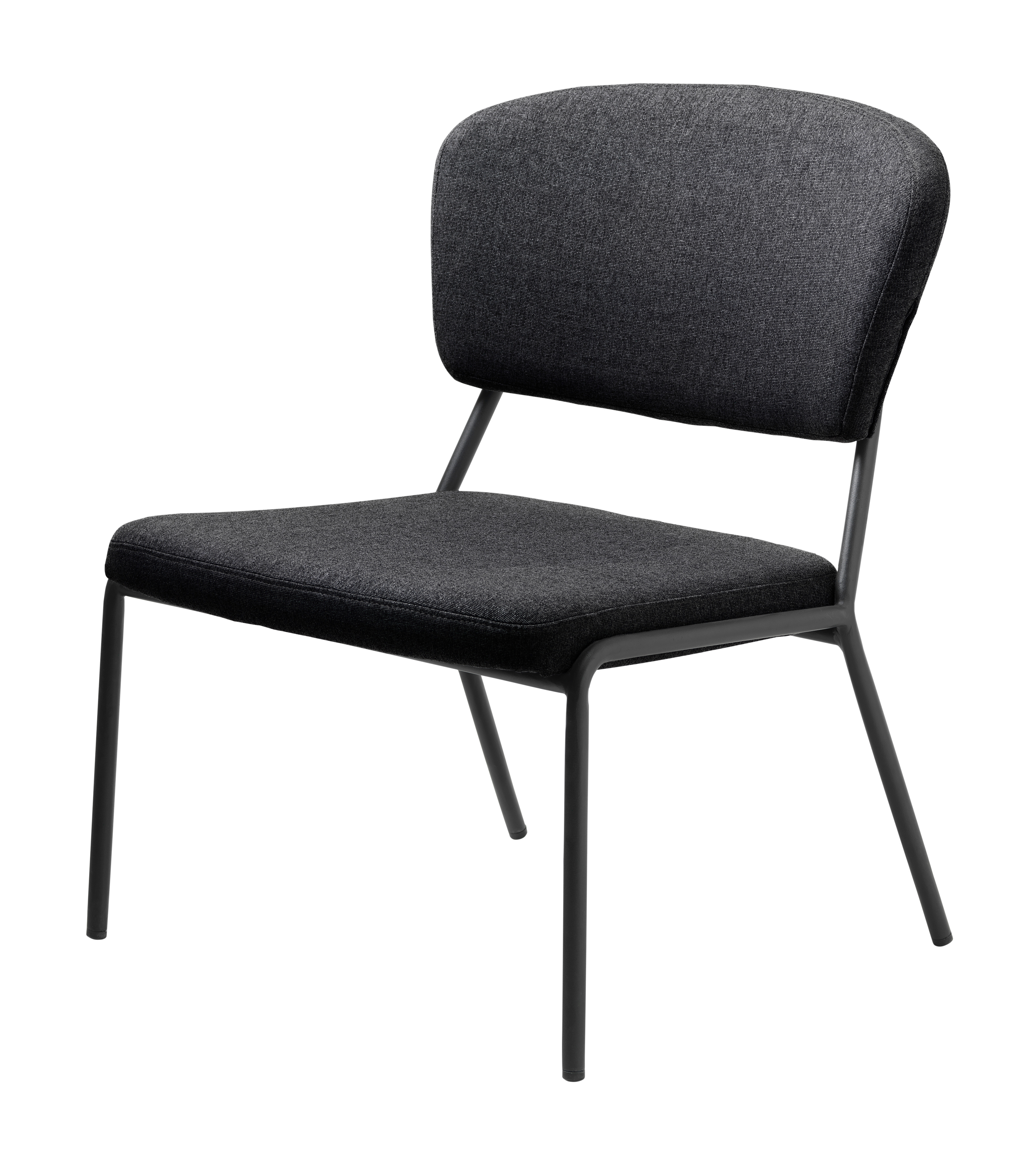 Brantford Loungestol Grå Polyester Og Metal