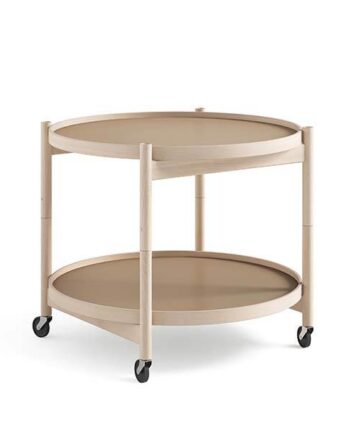 Brdr  Krüger Bølling Bakkebord 60 Cm  Bøg Ubehandlet  Bakke1: Earth   Bakke  : Earth  : Erling Christensen Møbler
