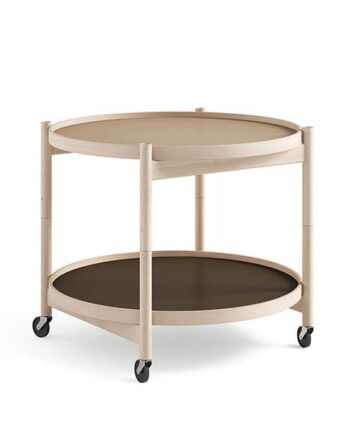 Brdr  Krüger Bølling Bakkebord 60 Cm  Bøg Ubehandlet  Bakke  : Earth   Bakke  : Base  : Erling Christensen Møbler