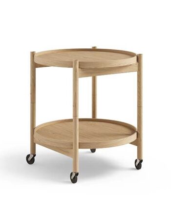 Brdr  Krüger Bølling Bakkebord 50 Cm  Eg Olie Bakke  : Olieret Eg   Bakke  : Base  : Erling Christensen Møbler