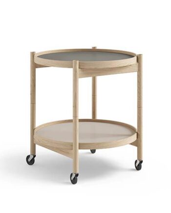 Brdr  Krüger Bølling Bakkebord 50 Cm  Eg Ubehandlet  Bakke  : Stone   Bakke  : Base  : Erling Christensen Møbler