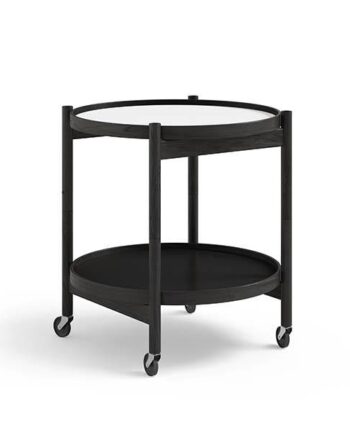 Brdr  Krüger Bølling Bakkebord 50 Cm  Sortlakeret Eg Bakke  : Base   Bakke  : Earth  : Erling Christensen Møbler