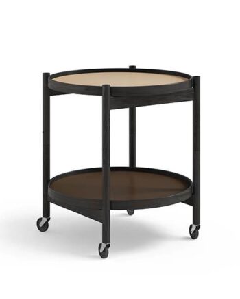 Brdr  Krüger Bølling Bakkebord 50 Cm  Sortlakeret Eg Bakke  : Earth   Bakke  : Base  : Erling Christensen Møbler