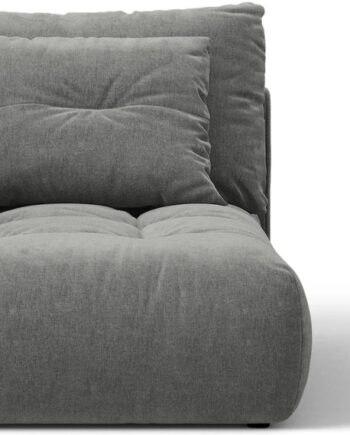 Chaiselong Modulsofa Micadoni Bloom Venstrevendt Mørkegrå Wind 89 Tekstureret Stof H97ã B112ã D152 Cm