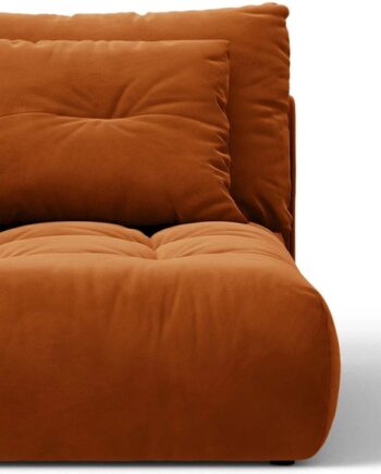 Chaiselong Venstrevendt Micadoni Bloom Modulsofa Casino Velour Terrakotta 97ã 112ã 152 Cm
