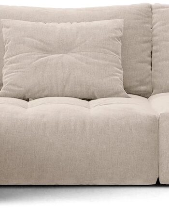 Chaiselong-hjørnesofa Micadoni Bloom Venstrevendt Lys Beige Tekstureret Stof   Pers B327xd152xh97 Cm