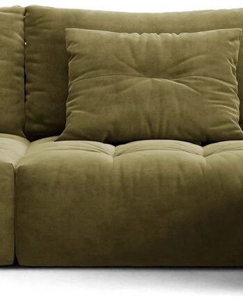 Chaiselongsofa Hjørnesofa Micadoni Bloom Højrevendt Lys Grøn Velour Casino Forest B327ã D152 Cm
