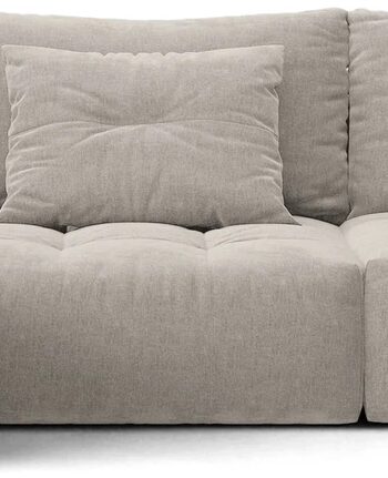 Chaiselongsofa   Hjørnesofa Micadoni Bloom Venstrevendt  Lys Grå Tekstureret Stof  327x152 Cm