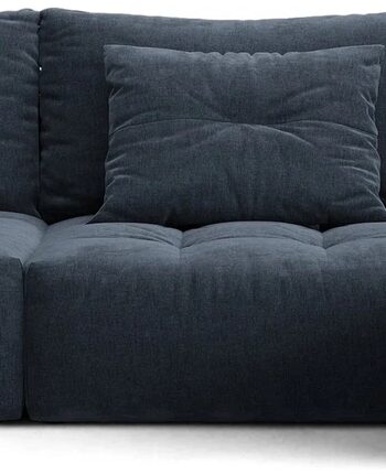 Chaiselongsofa Micadoni Bloom Højrevendt  Marineblå Wind 77 Strukturstof  B327 D152 H97  Plads Til