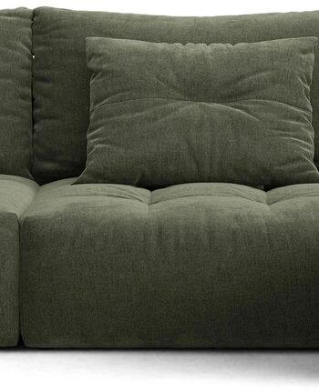 Chaiselongsofa Micadoni Bloom Højrevendt  Mosgrøn Wind 75 Tekstureret Stof  327ã 152ã 97 Cm  Op Til   Pers