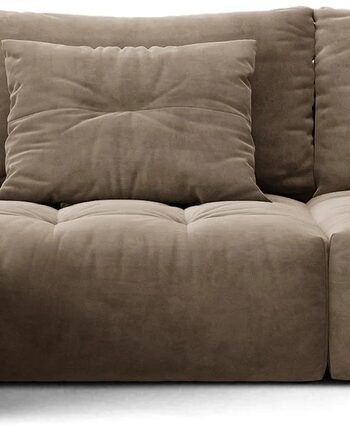 Chaiselongsofa Micadoni Bloom Venstrevendt Hjørnesofa   Lysebrun Velour Casino Taupe 327ã 152 Cm  Til   Personer