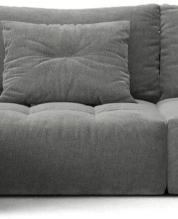 Chaiselongsofa Micadoni Bloom Venstrevendt  Mørkegrå Wind 89 Tekstureret Stof  327   152 Cm  Hjørnesofa