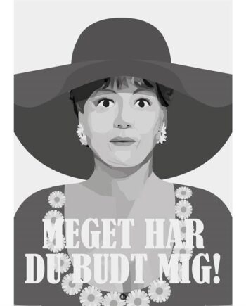 Citatplakat  Quot Meget Har Du Budt Mig Quot  Plakat 50x70 Cm  : Erling Christensen Møbler