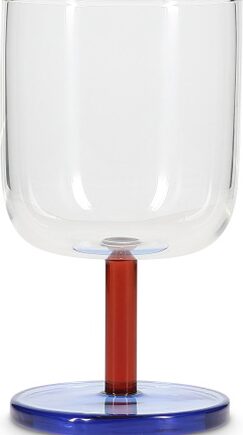 Drikkeglas Sæt   Stk Ona Bobbie 31   Cl Multifarvet Glas Med Gennemfarvet Fod  13   Cm Høj  Opvaskemaskineegnet  Gaveæske