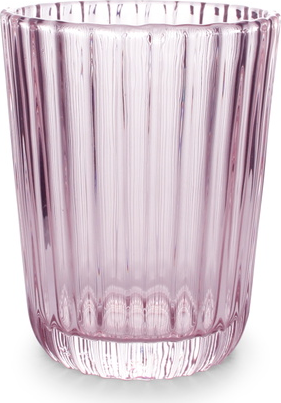 Drikkeglas Salt   Pepper Blossom Sæt   Rosa 26 Cl Struktureret Glas  Fødevaresikkert  Tåler Opvaskemaskine    Gaveæske