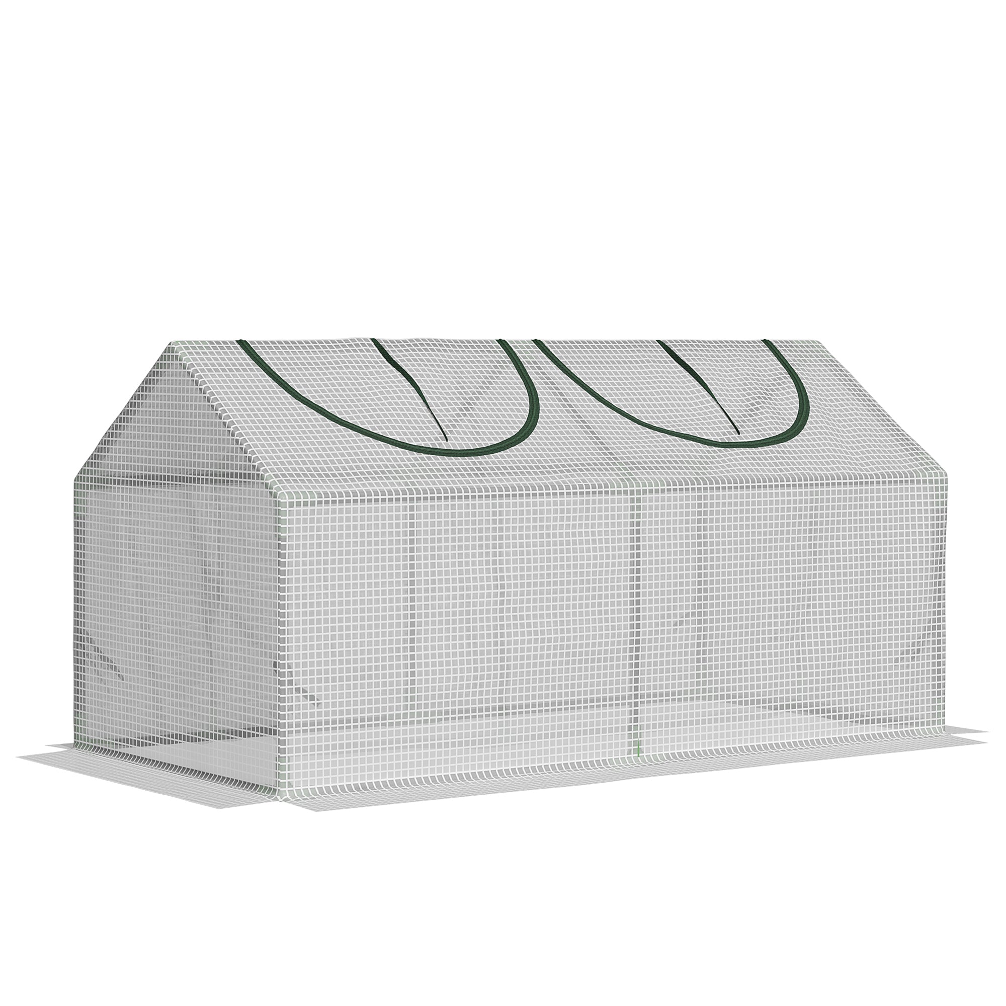 Drivhus Med Vindue  Pe-netfilm  Stålfilmdrivhus  Drivhus Til Altan  Have  Tomathus 120x60x60cm  Tomatdrivhus Til Grøntsager  Blomster  Planter  Hvid