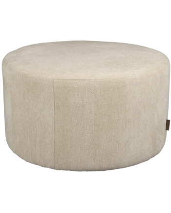Dutchbone Rocca Puf  Rund Latte Stof  ø70
