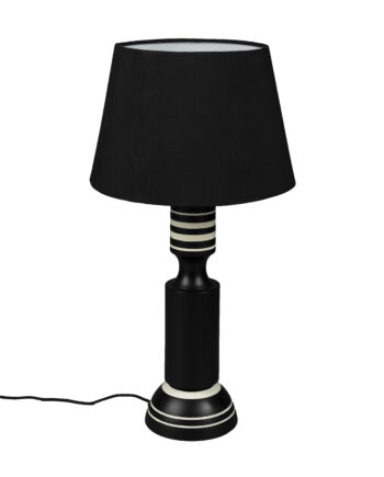 Dutchbone Virgil Bordlampe Hør Og Sort Jern