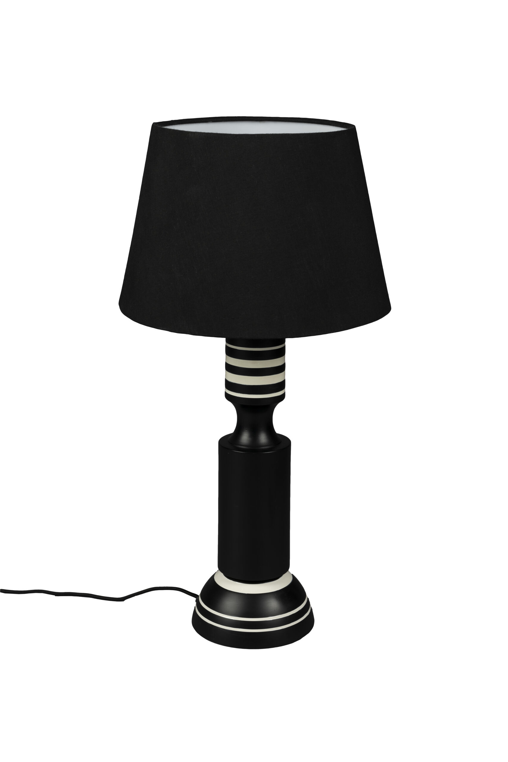 Dutchbone Virgil Bordlampe Hør Og Sort Jern