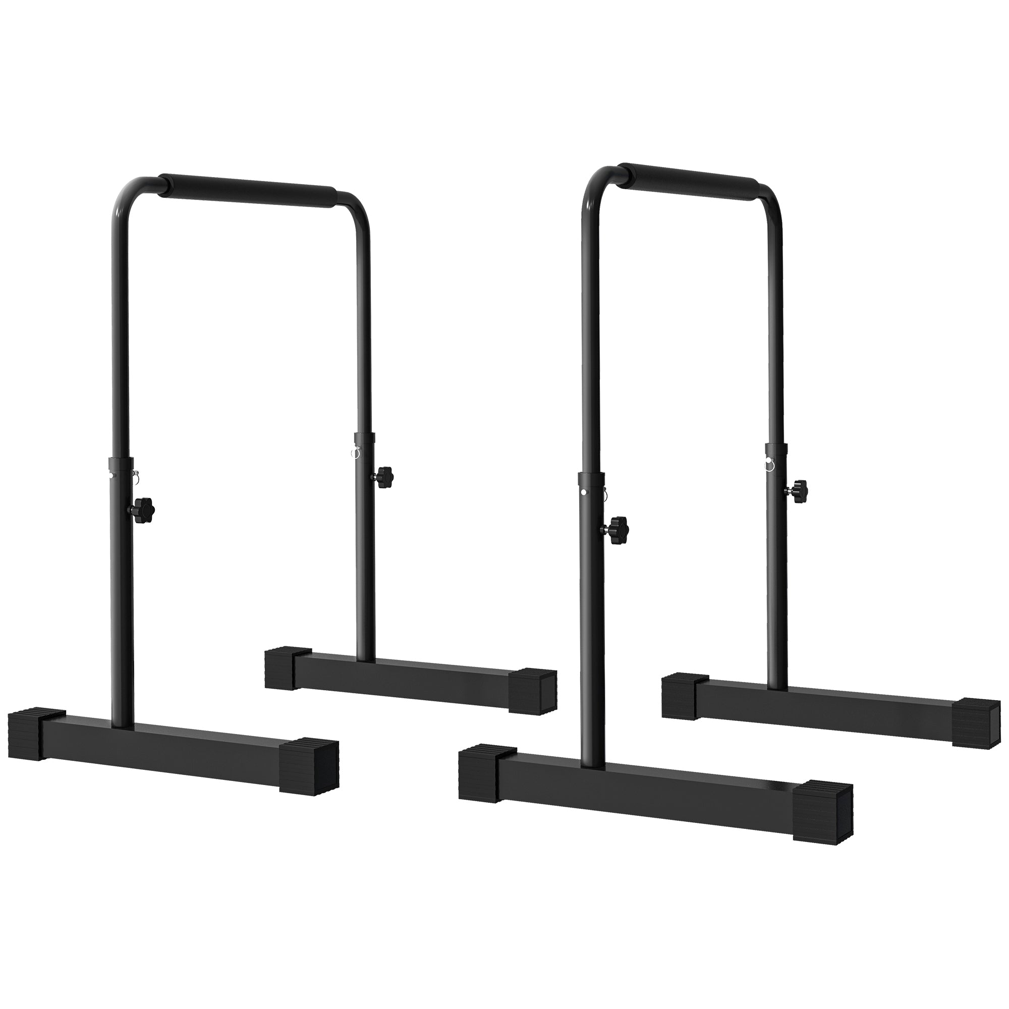 Dyppestation Højdejusterbar 80-105 Cm Let Skridsikker Op Til 120 Kg Stål Sort