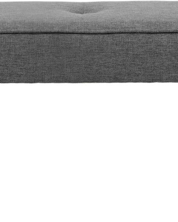 Entrébænk Nordique Design Anzac Grå Polyester  Sort Stålstel  H48   B140   D36 Cm