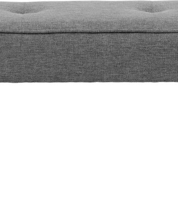 Entrébænk Nordique Design Anzac Grå Sort Stål 100  Polyester H48xb100xd36 Cm