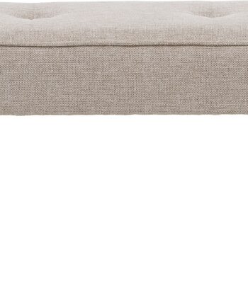 Entrébænk Skobænk Nordique Design Anzac  Stål 100  Polyester  Beige Sort  100x36x48 Cm