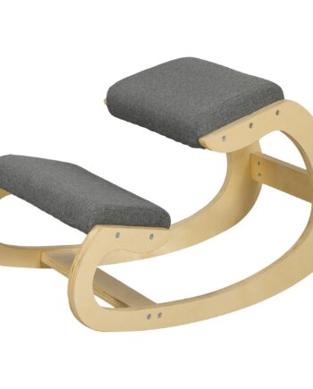 Ergonomisk Gyngestol Til Knæ Til Hjemmekontor For At Forbedre Kropsholdningen  Grå