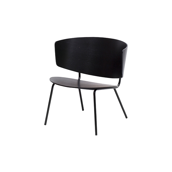 Ferm Living Herman Loungestol Sort  : Erling Christensen Møbler