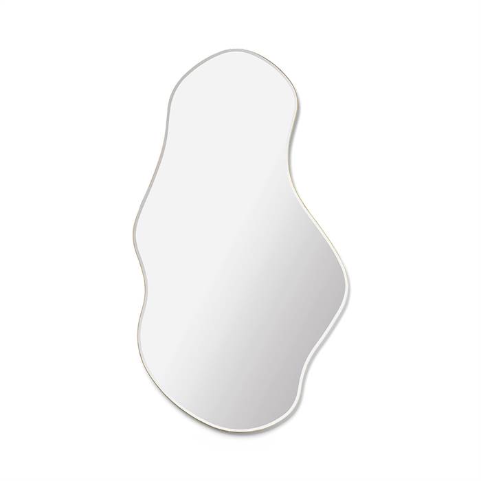 Ferm Living Pond Mirror  Large Dark Chrome  : Erling Christensen Møbler