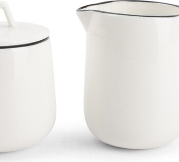 Fløde- Og Sukkersæt     Collection Studio Base  Hvid Porcelæn  14 Cl  Gaveæske