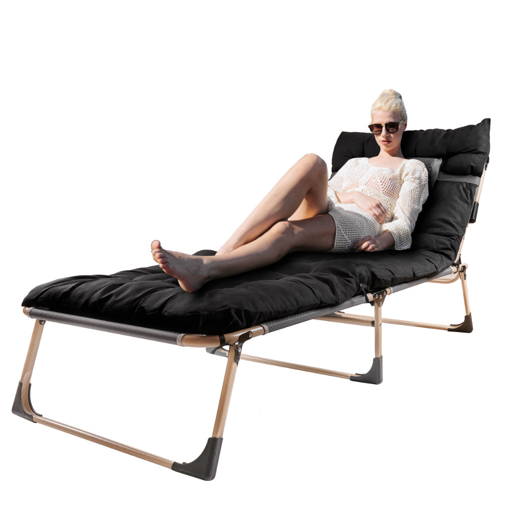 Foldeseng Til Camping 193 Cm   Med Madras Og Pude