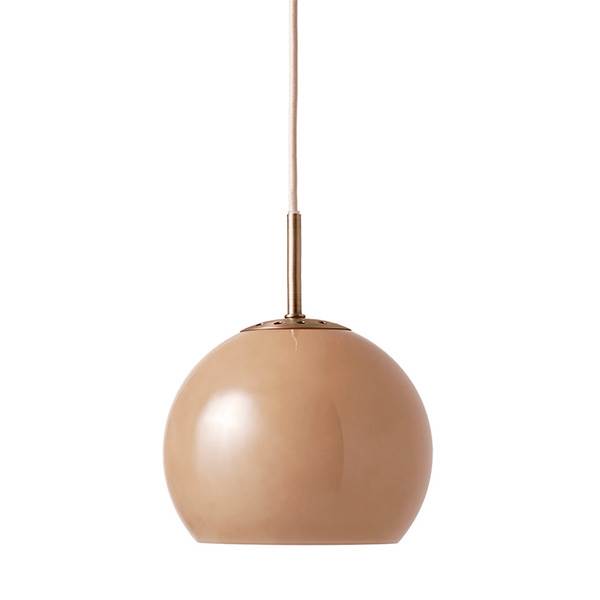 Frandsen Ball Glas Pendel ø25 Cappuccino  : Erling Christensen Møbler