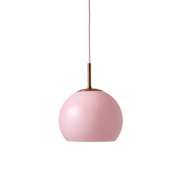 Frandsen Ball Glas Pendel ø18 Opal Rose  : Erling Christensen Møbler