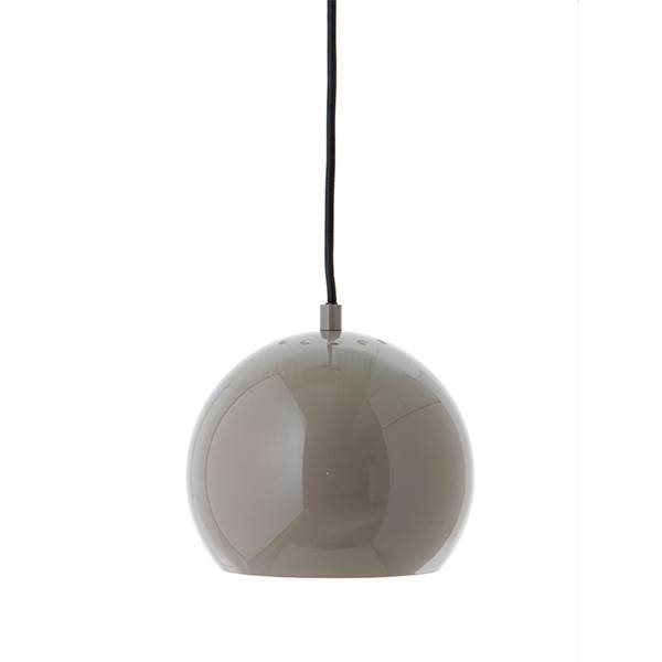 Frandsen Ball Pendel ø18 Glossy Warm Grey  : Erling Christensen Møbler