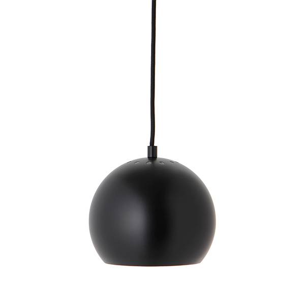 Frandsen Ball Pendel ø18 Matt Black  : Erling Christensen Møbler