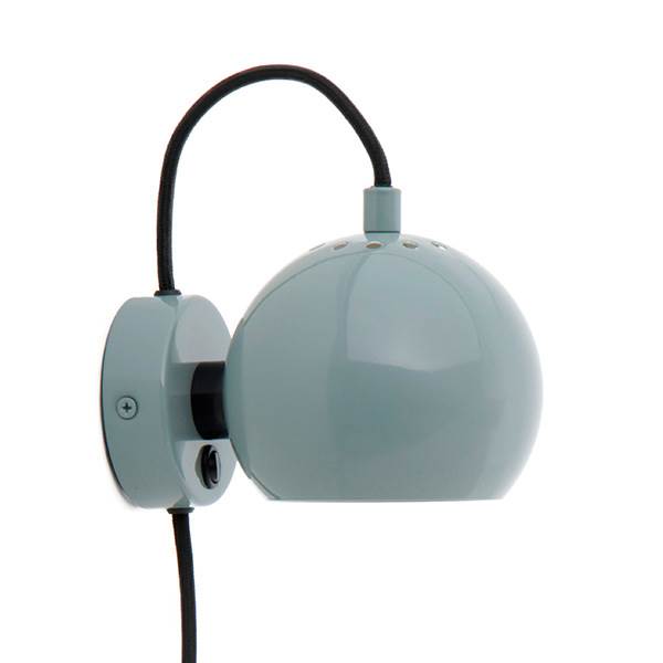 Frandsen Ball Væglampe Glossy Mint  : Erling Christensen Møbler