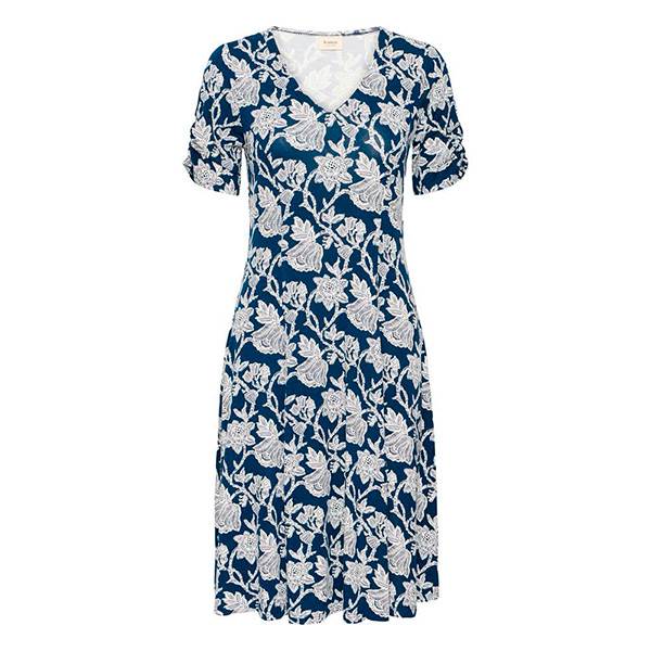 Fransa Framy Dr   Kjole Bloom Navy Blue  : Erling Christensen Møbler