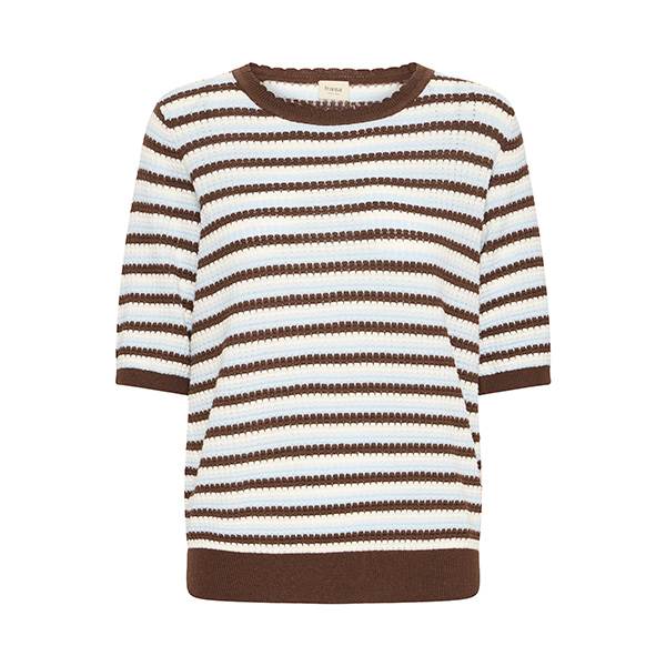Fransa Frcaia Pu   Pullover  Rain-drum Stripe   Brown  : Erling Christensen Møbler