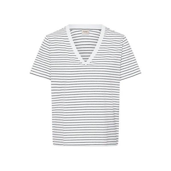 Fransa Frfeba Tee    -shirt White Black  : Erling Christensen Møbler