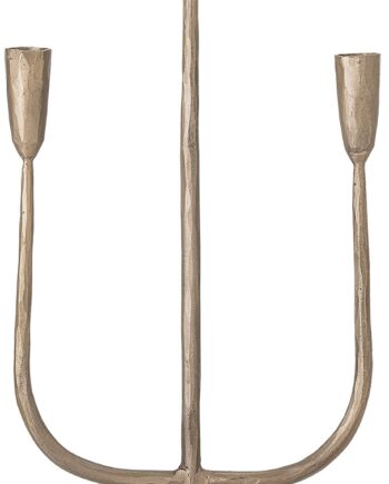 Fyrfadsstage Bloomingville Ace   Metal Med Messingfinish H55 Cm  -armet Lysestage