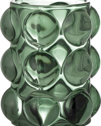 Fyrfadsstage Bloomingville Deni Glas Grøn ø8 5xh10 Cm Dekorativ Boligtilbehør