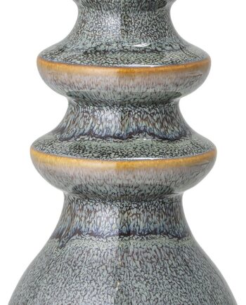 Fyrfadsstage Bloomingville Emie Håndlavet Grøn Reaktiv Glasur Stentøj H19xø8 Cm