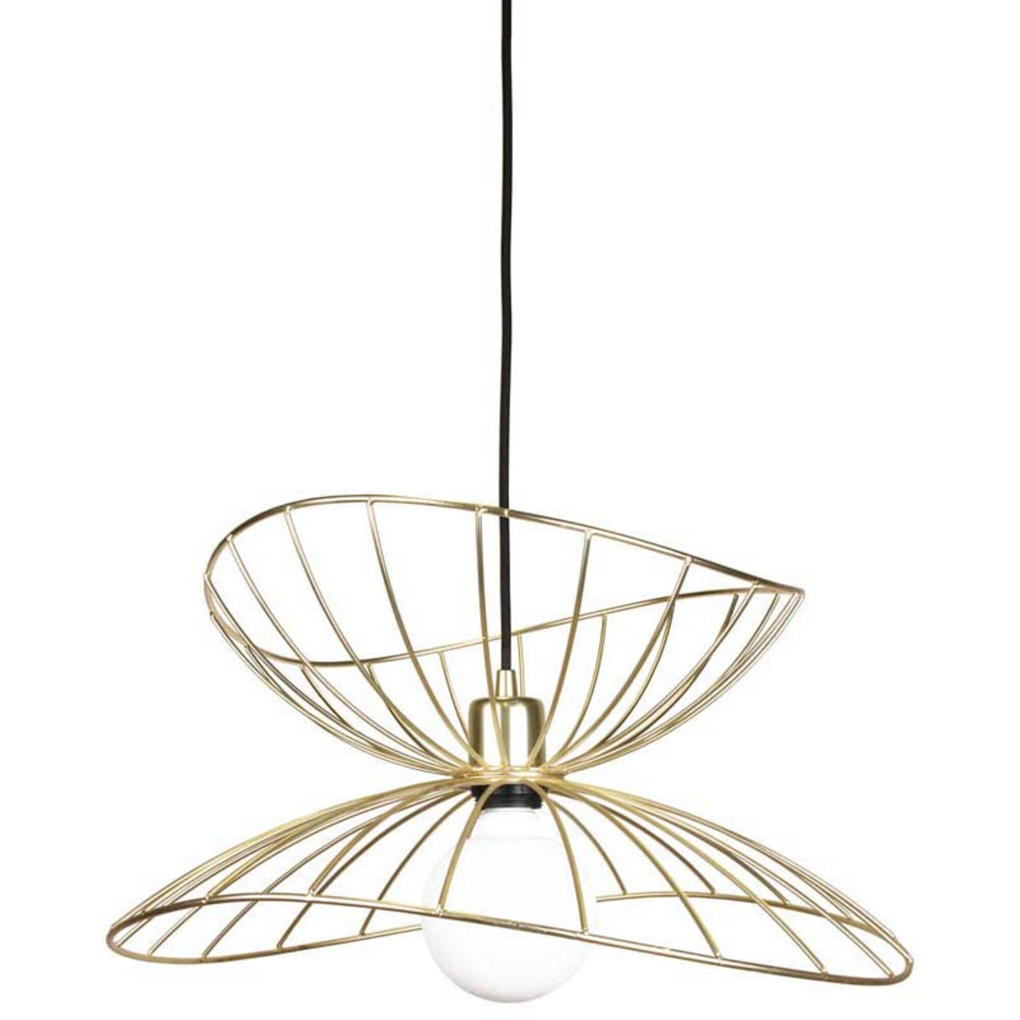Globen Lighting Pendant Ray 45 Lampe Børstet Messing