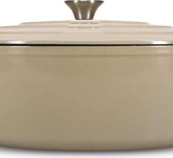Gryde Salt   Pepper Ferno  Oval Støbejernsgryde  Ovnfast  Beige