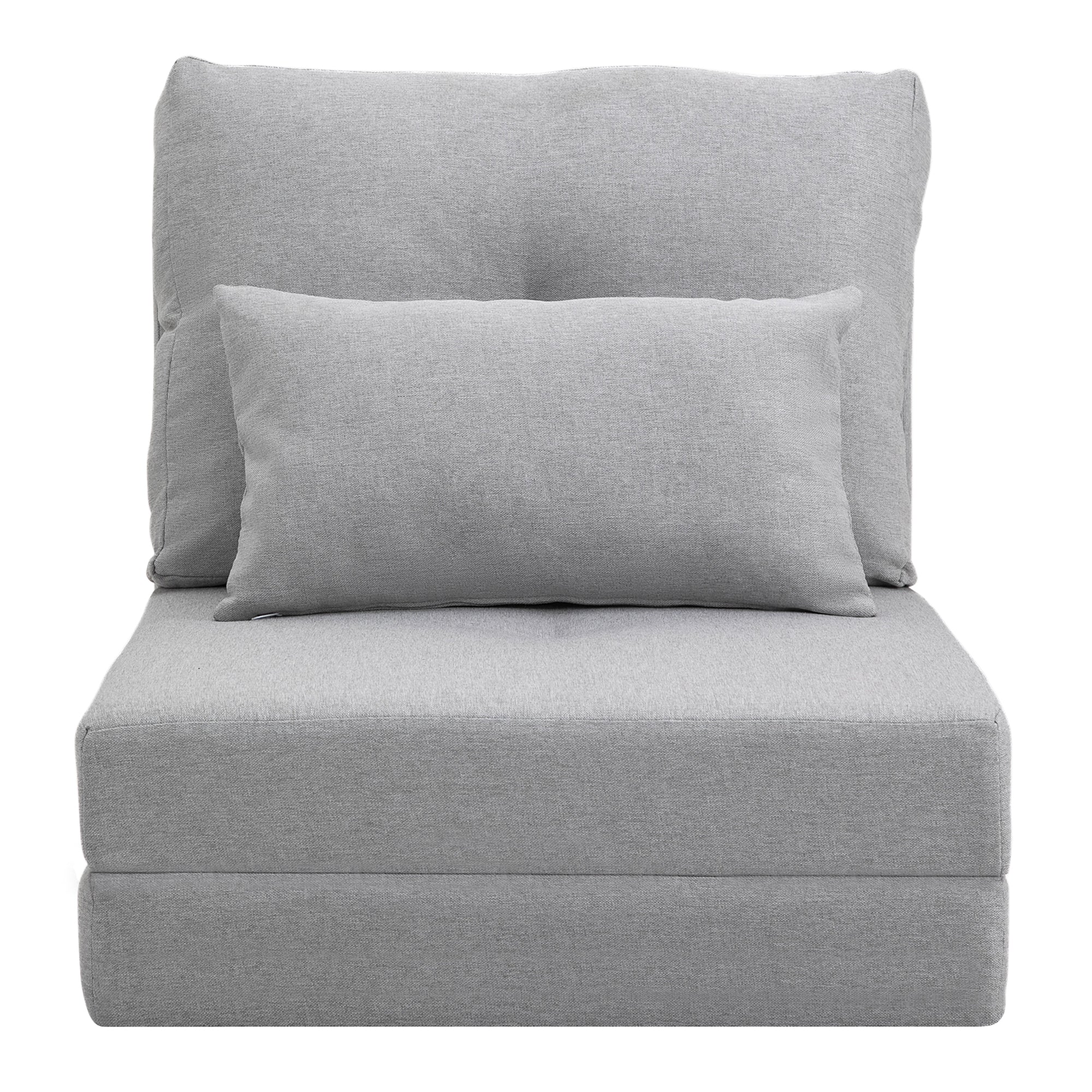 Gulvstol Foldmadras Liggeunderlag   - -  Design  Aftagelig Pude  60   80   56 Cm  Grå