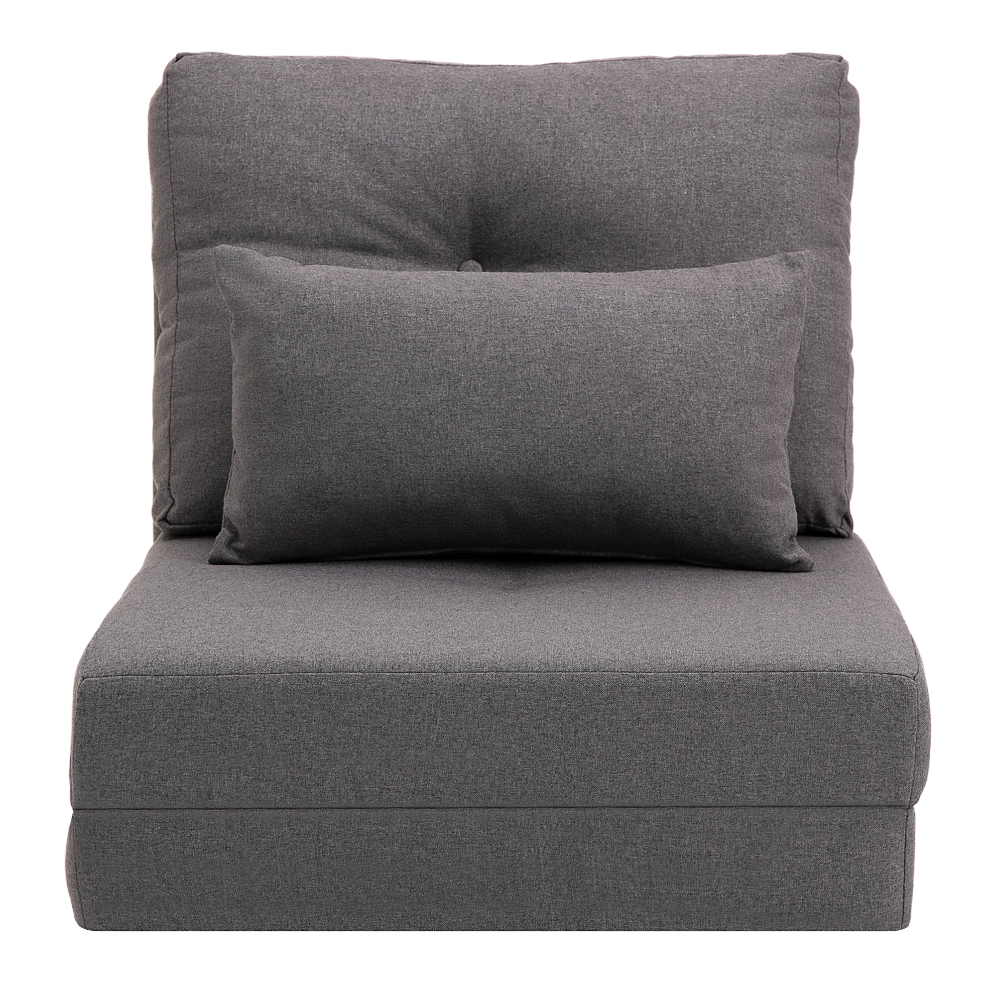 Gulvstol Foldmadras Liggeunderlag   - -  Design  Aftagelig Pude  60   80   56 Cm  Mørkegrå