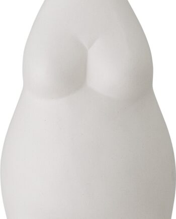 Gulvvase Bloomingville Elora Skulpturel Stentøjsvase Hvid 18 Cm