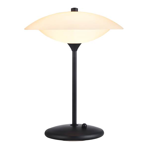 Halo Design Baroni Bordlampe   30 Cm Opal Mat Sort  : Erling Christensen Møbler